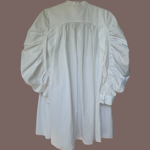 Alexander McQueen White Crisp Cotton Dress - Picture 5 of 8